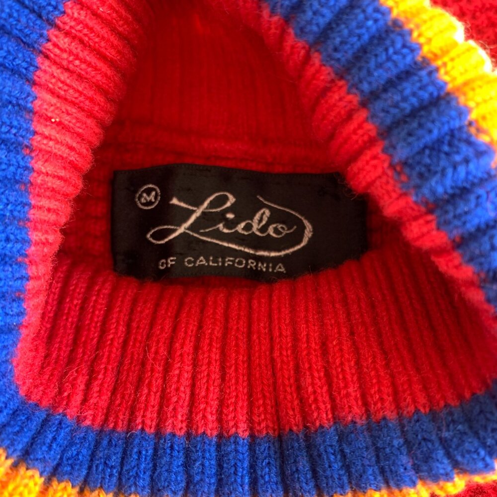 VINTAGE 70s Lido of California Sweater - Picture 5 of 6